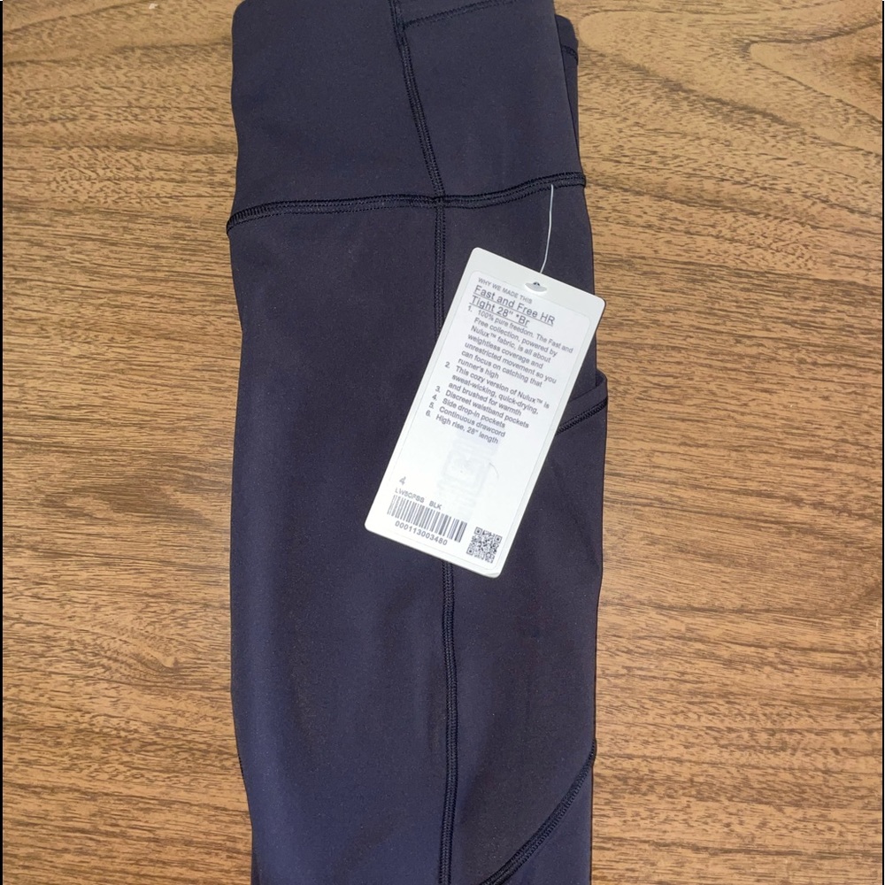 BNWT lulu fast and free 28” leggings